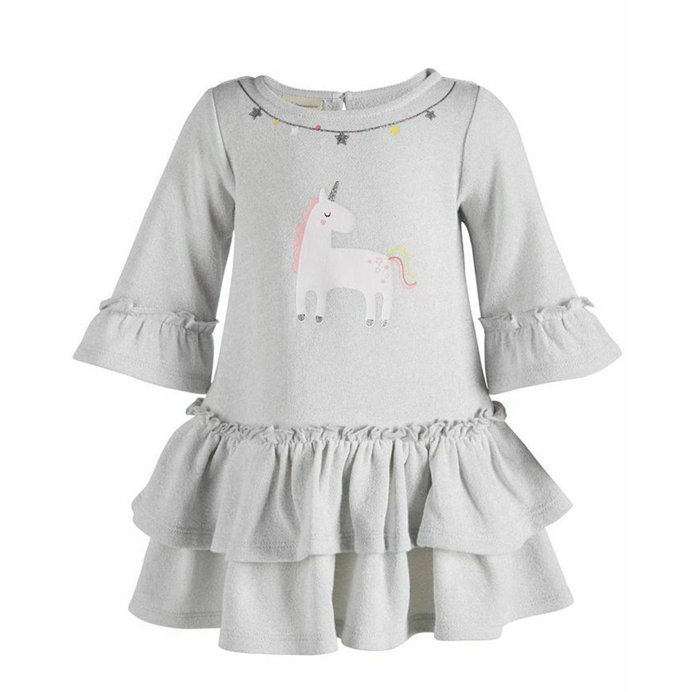 First Impressions Baby Girls Unicorn Dress Macy's Angel White Size 12 Months NWT
